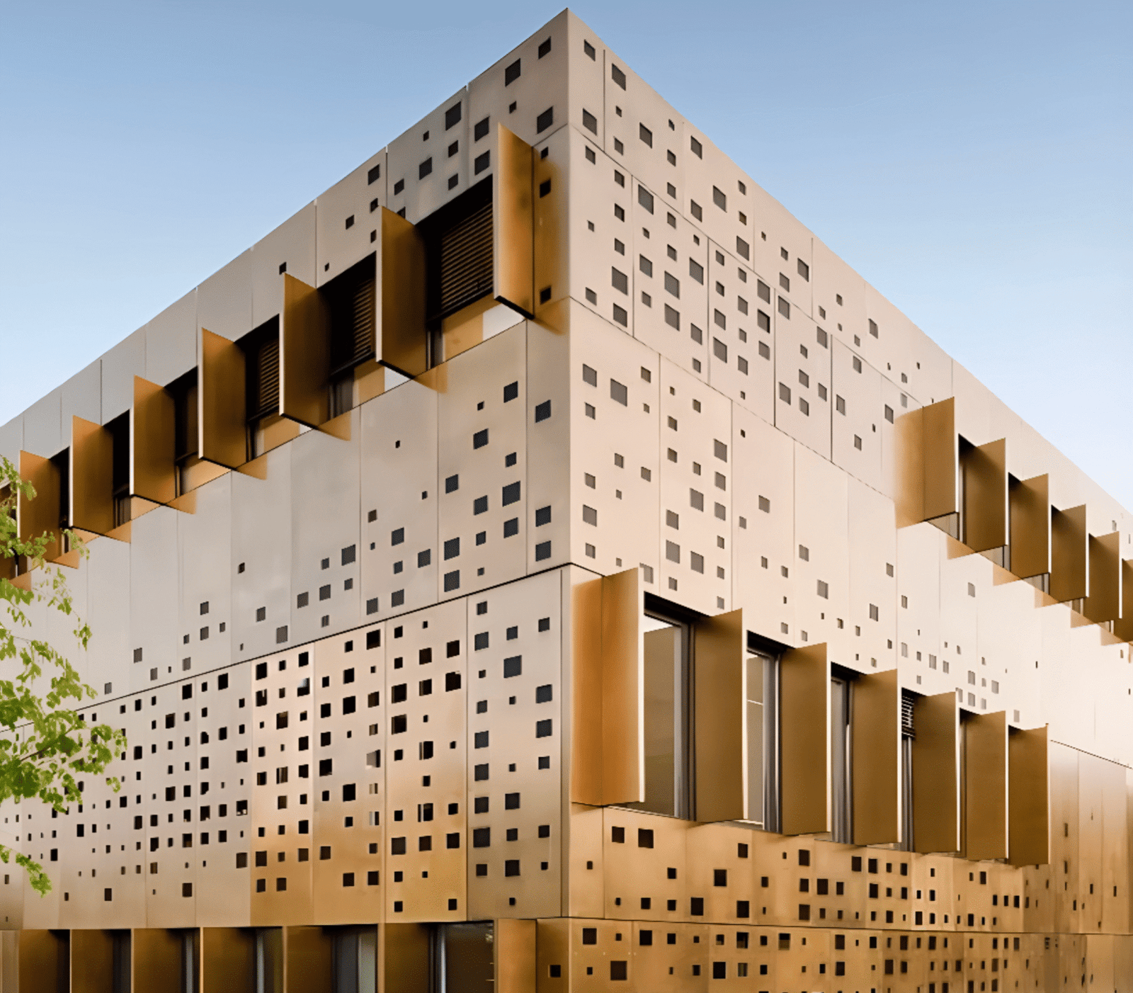 Perforated Panel Façade - SKYTT Buildtech